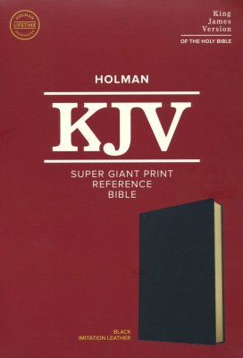Holman Super Giant Print KJV Reference Bible (Black, Imitation Leather)