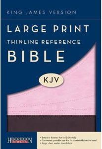 Large Print Thinline Reference KJV BIble (Chocolate/Pink Flexisoft)