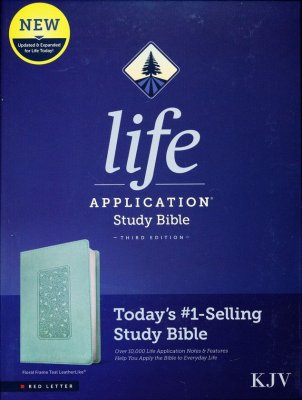 Life Application KJV Study Bible (Red Letter, Teal Leather-Like)