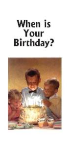 When is Your Birthday? (Tract) - Book Heaven - Challenge Press from CHALLENGE PRESS